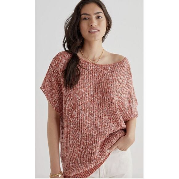 Anthropologie Sweaters - Anthropologie Pilcro Knit Tunic Sleeveless Sweater Red Rouge Size Medium